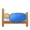 Person in Bed - Medium Light emoji on Samsung